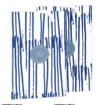 The Master Herbalist FRESH LINEN Scented Wardrobe Freshener in a JAPANESE INK PEN Design PACK OF 2