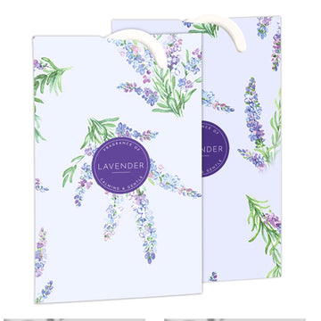 The Master Herbalist LAVENDER Scented Wardrobe Freshener in a floral LAVENDER Design. Perfect for Cupboards, Drawers and Wardrobes