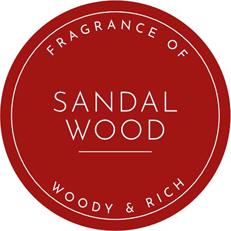 The Master Herbalist SANDALWOOD Scented Wardrobe Freshener in a floral SANDALWOOD Design Pack of 2