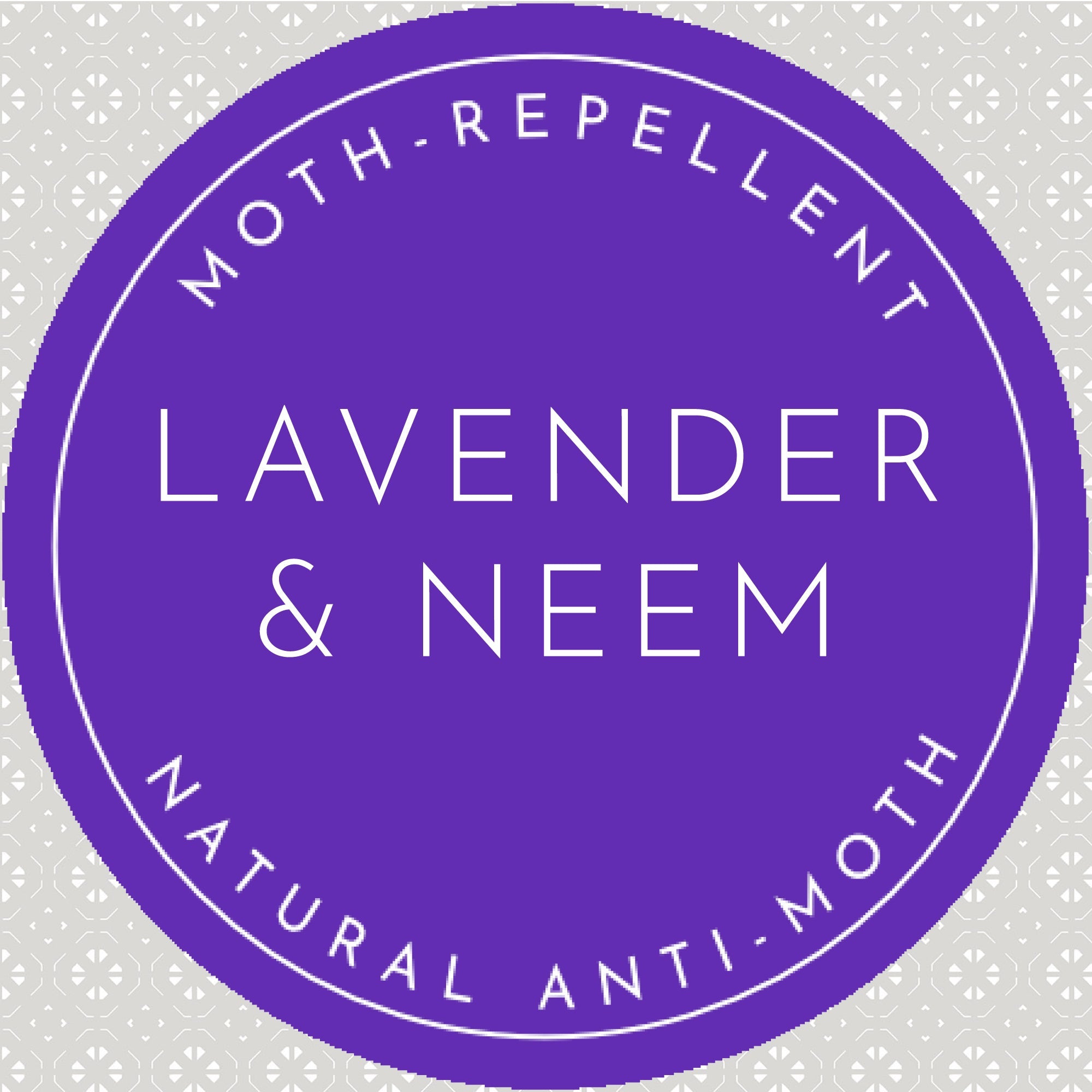 LAVENDER & NEEM OIL Scented Drawer Liners in SOFT GREY - Scented Drawer Liners - The Master Herbalist