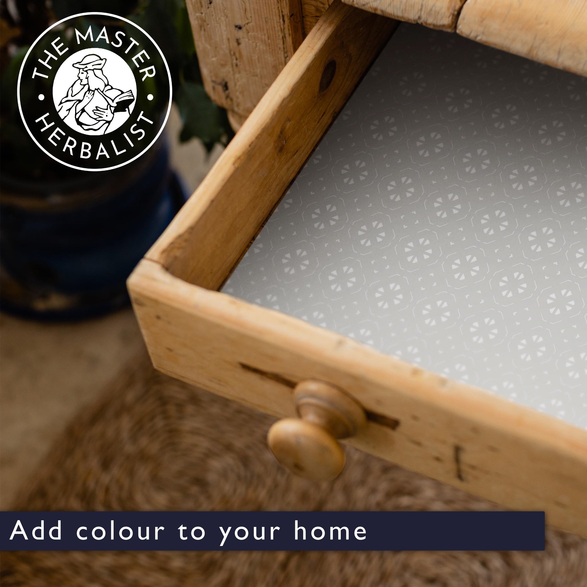 LAVENDER & NEEM OIL Scented Drawer Liners in SOFT GREY - Scented Drawer Liners - The Master Herbalist