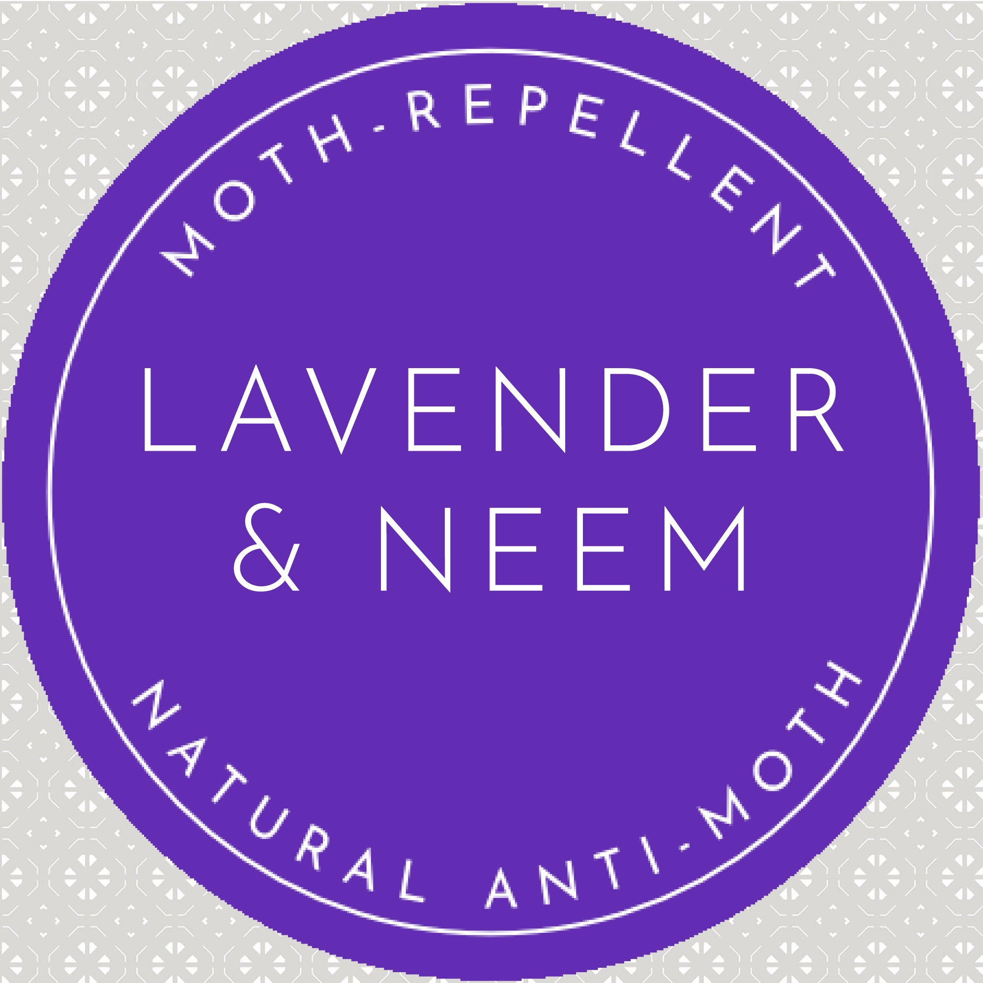 LAVENDER & NEEM OIL Scented Drawer Liners in SOFT GREY