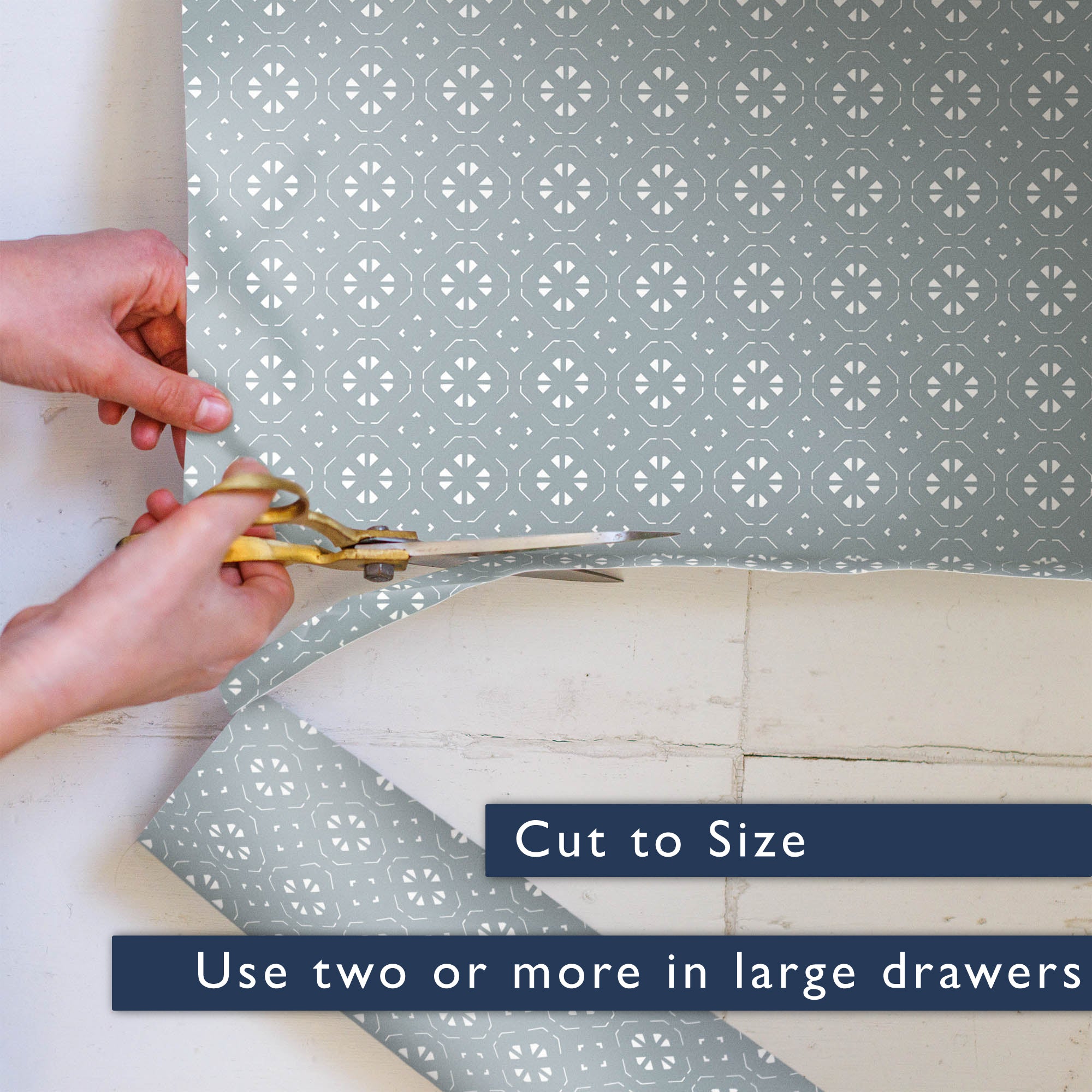 FRESH LINEN Scented Drawer Liners in a DUSK BLUE