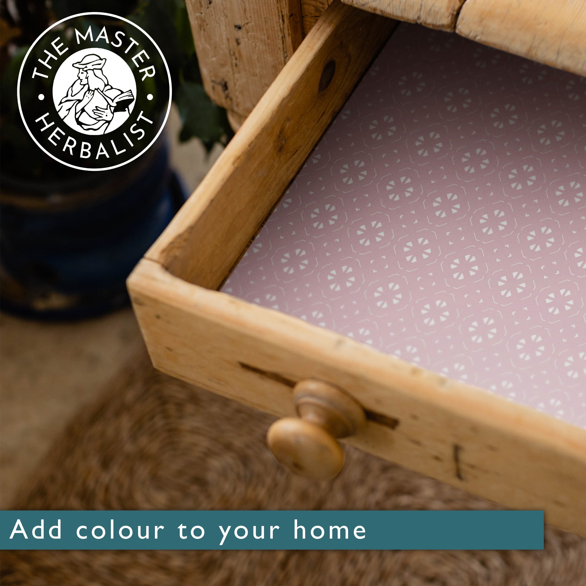 NEROLI & BERGAMOT Scented Drawer Liners in HELEBORE PINK