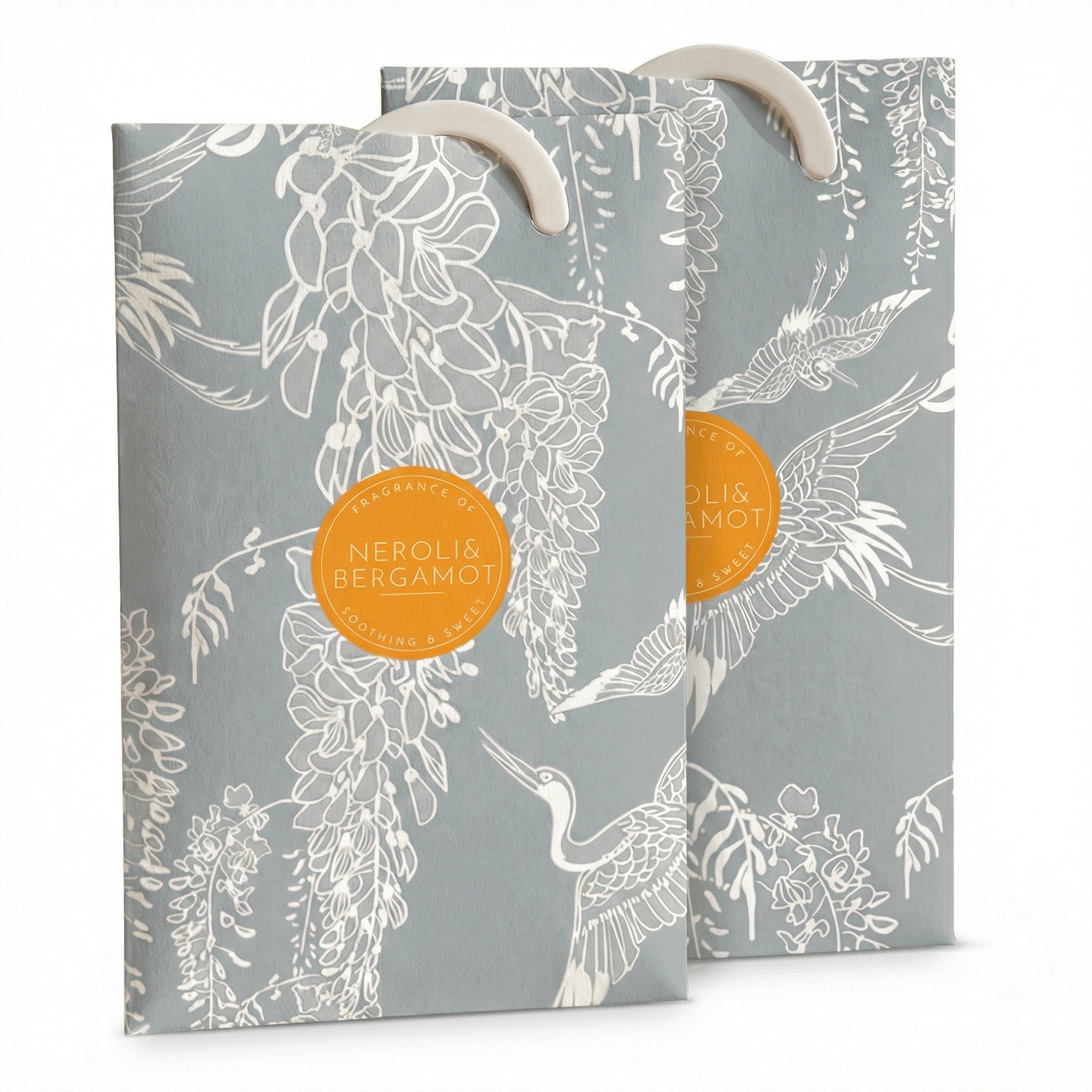 The Master Herbalist NEROLI & BERGAMOT Scented Wardrobe Freshener in a CLASSICAL HERON Pattern - Wardrobe Freshener - The Master Herbalist