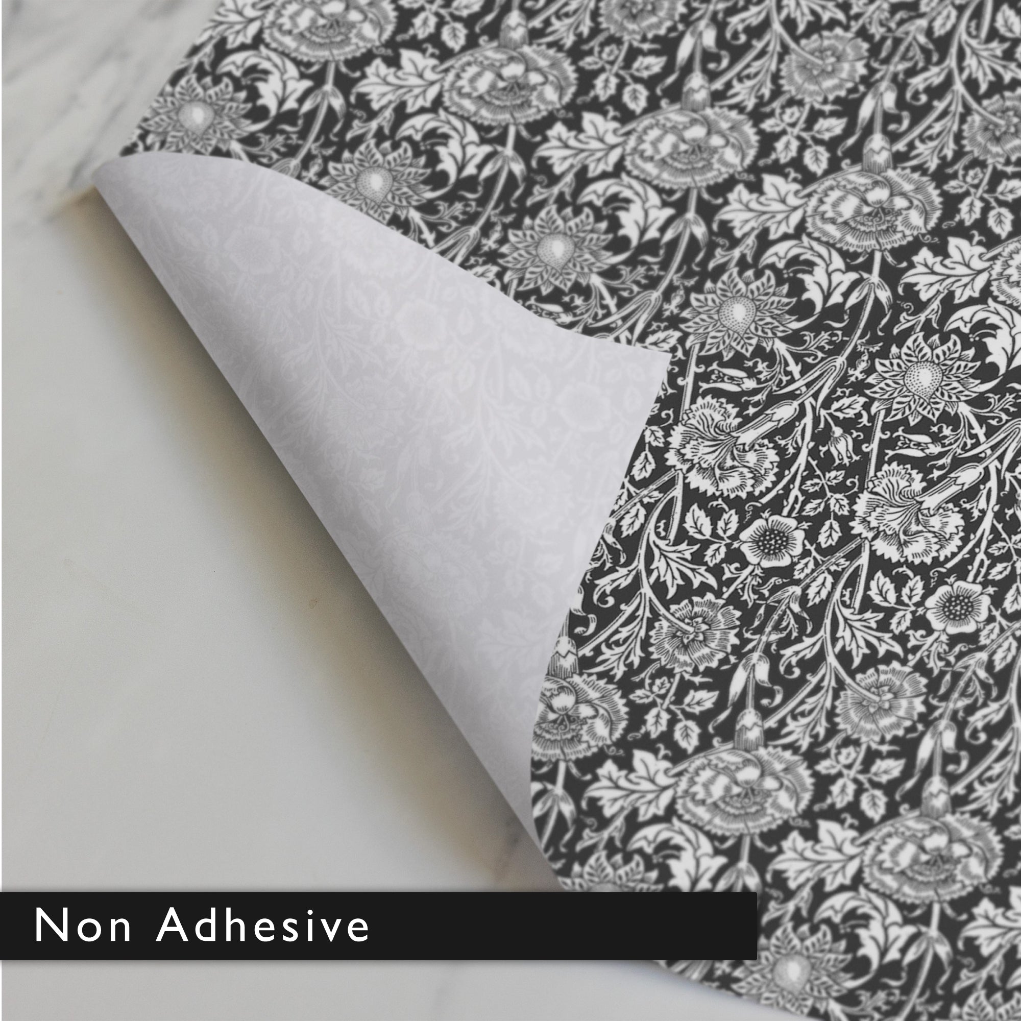 SANDALWOOD SCENTED Drawer Liners in BLACK William Morris Design - Scented Drawer Liners - The Master Herbalist