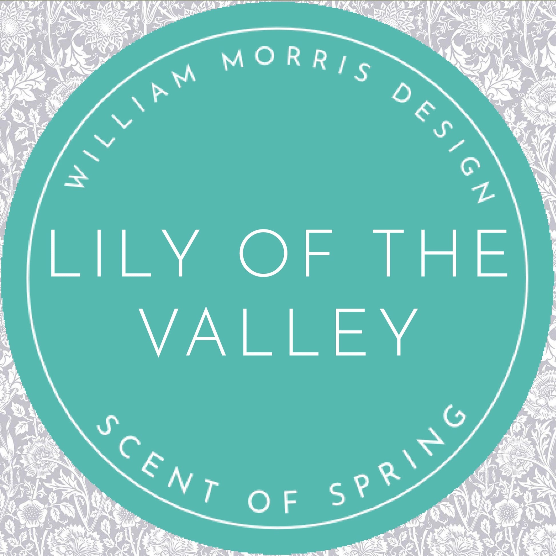 LILY OF THE VALLEY fragrance SCENTED Drawer Liners in GREY William Morris Design - Scented Drawer Liners - The Master Herbalist