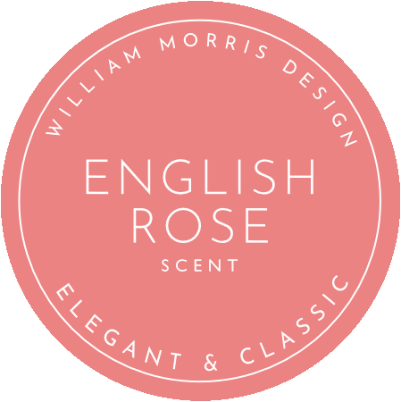 ROSE Scented Wardrobe Freshener in a WILLIAM MORRIS Design in PINK | Pack of 2 - Wardrobe Freshener - The Master Herbalist