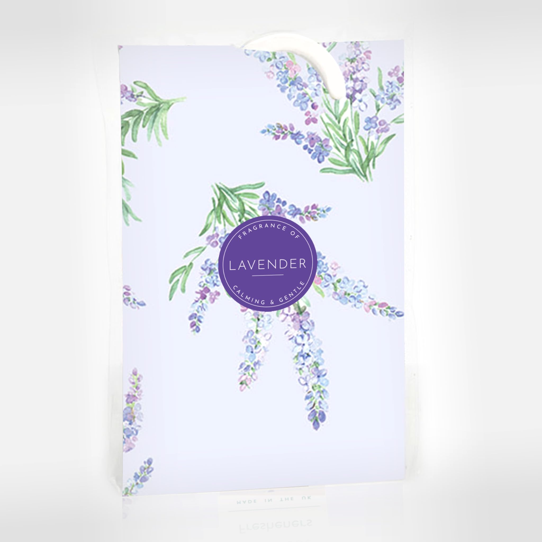 The Master Herbalist LAVENDER Scented Wardrobe Freshener in a floral LAVENDER Design. Perfect for Cupboards, Drawers and Wardrobes