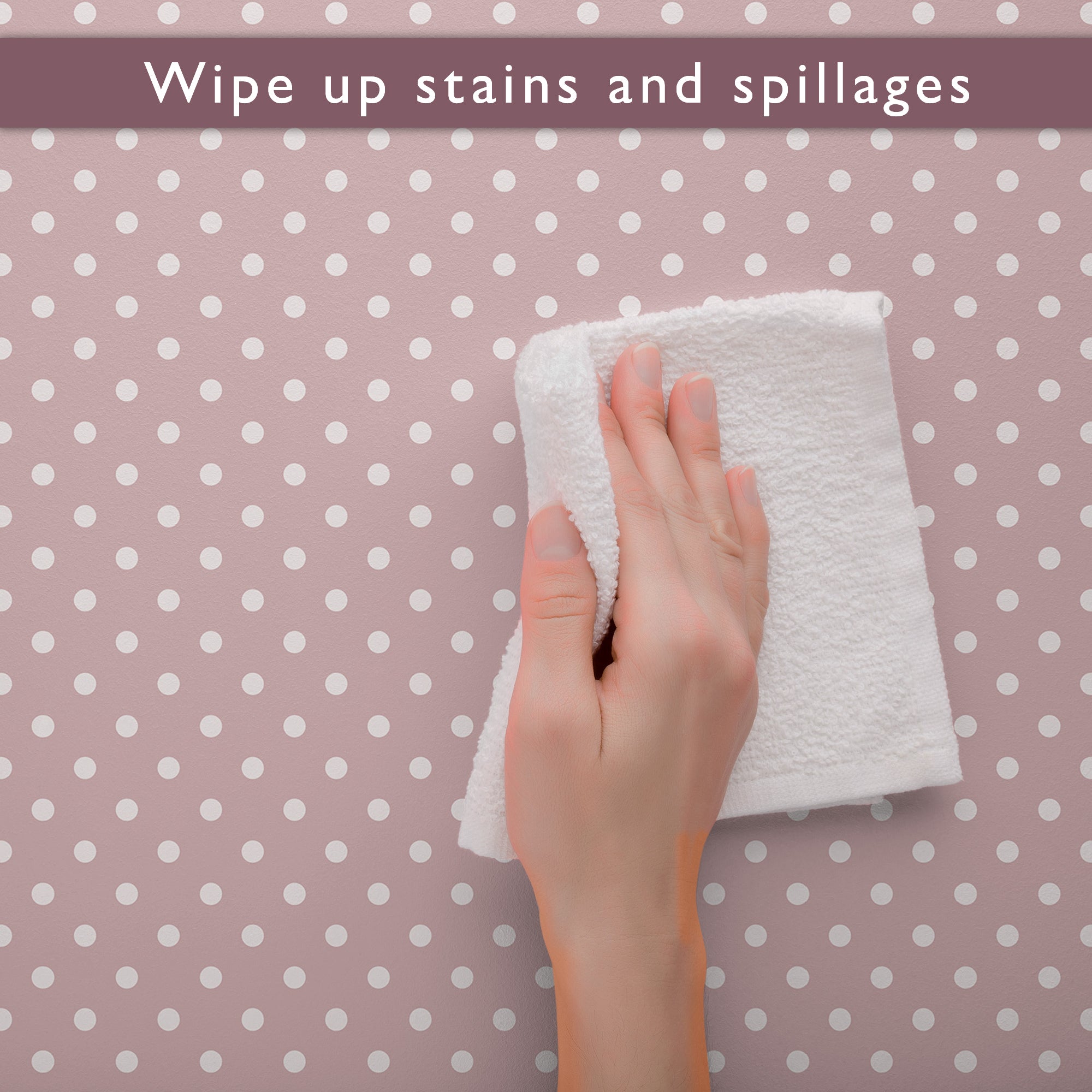 PINK POLKA DOT Wipe Clean & Unscented Drawer Liners