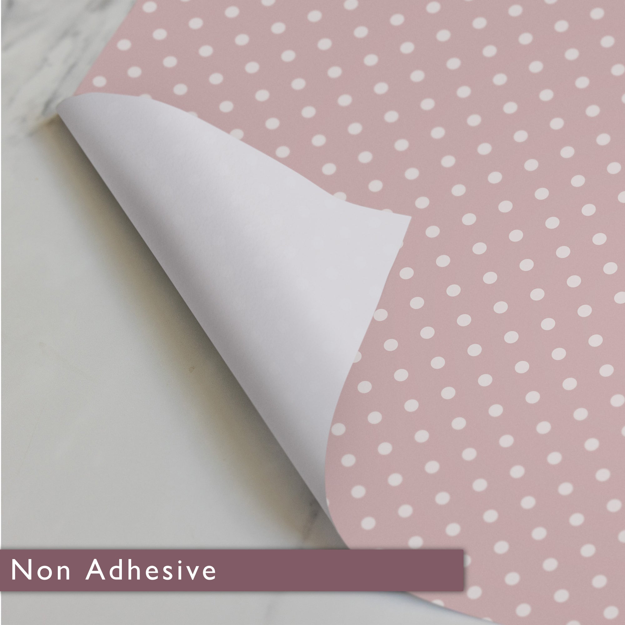 PINK POLKA DOT Wipe Clean & Unscented Drawer Liners