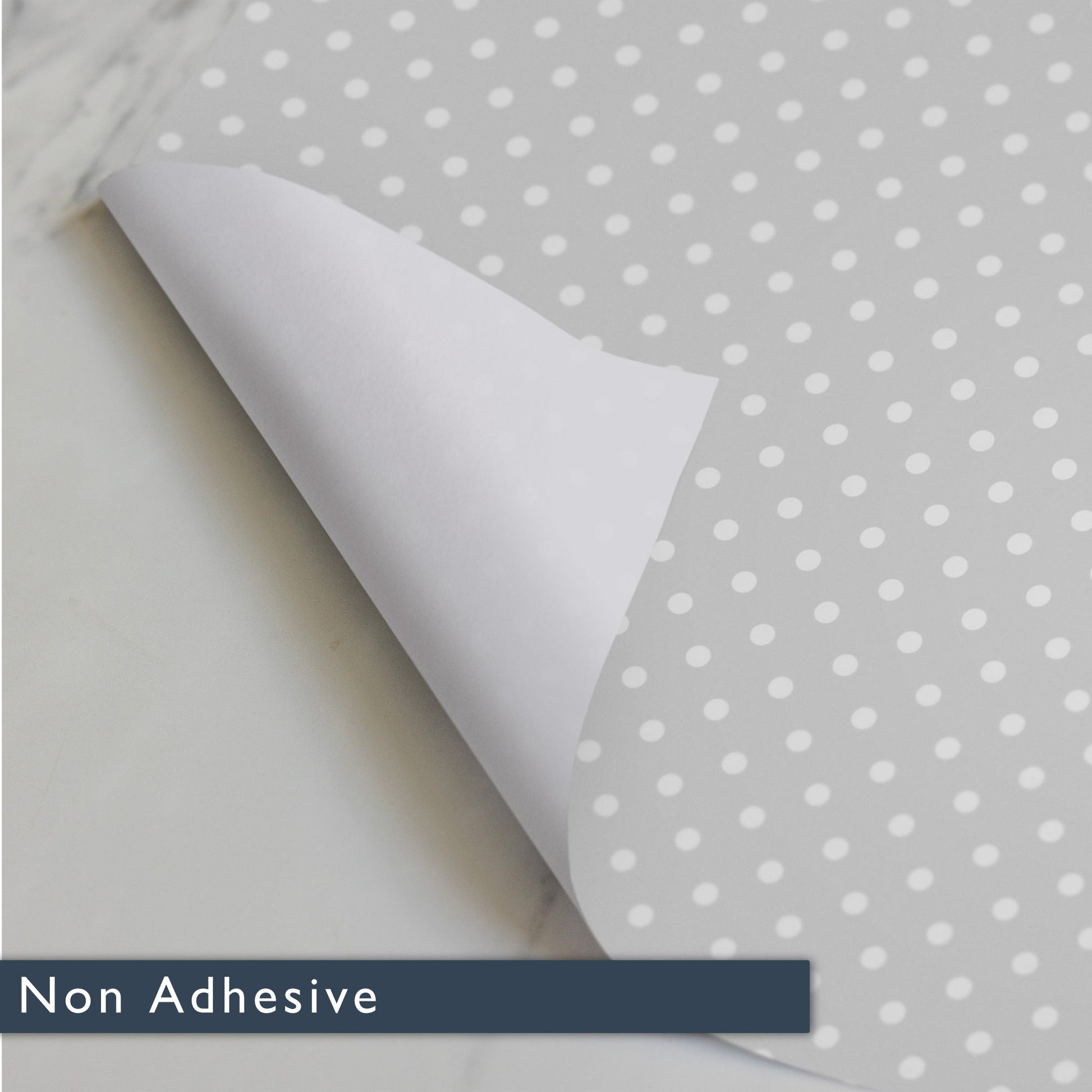 SOFT GREY POLKA DOT Wipe Clean & Unscented Drawer Liners - Wipe Clean Drawer Liners - The Master Herbalist