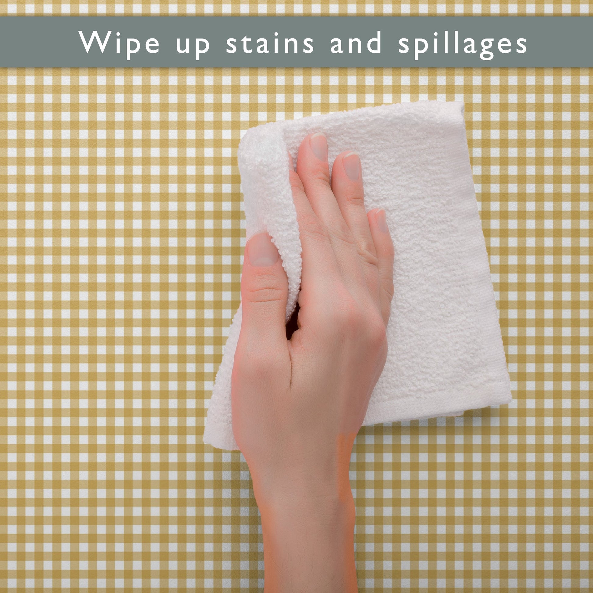 BARLEY GINGHAM Wipe Clean & Unscented Drawer Liners - Wipe Clean Drawer Liners - The Master Herbalist