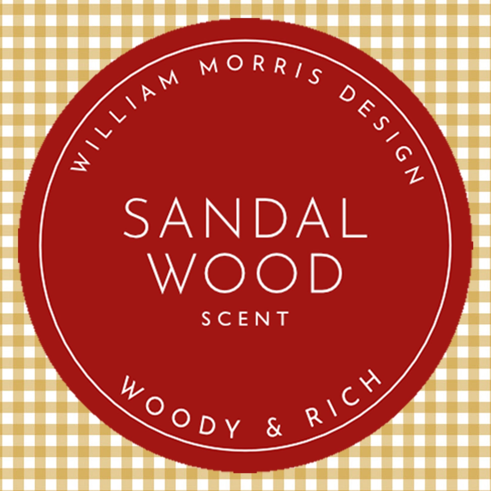 SANDALWOOD SCENTED Drawer Liners in a BARLEY GINGHAM Design - Scented Drawer Liners - The Master Herbalist