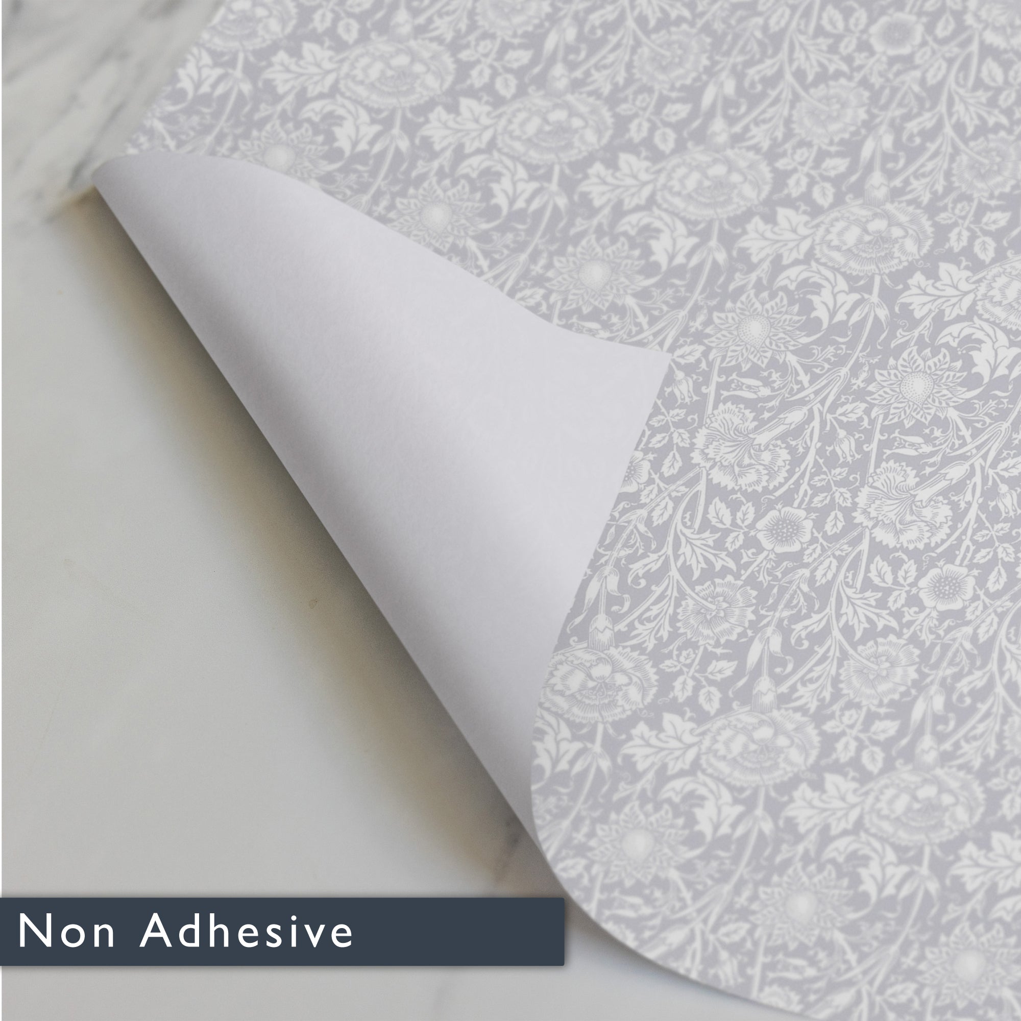 SOFT GREY William Morris Wipe Clean & Unscented Drawer Liners - Wipe Clean Drawer Liners - The Master Herbalist