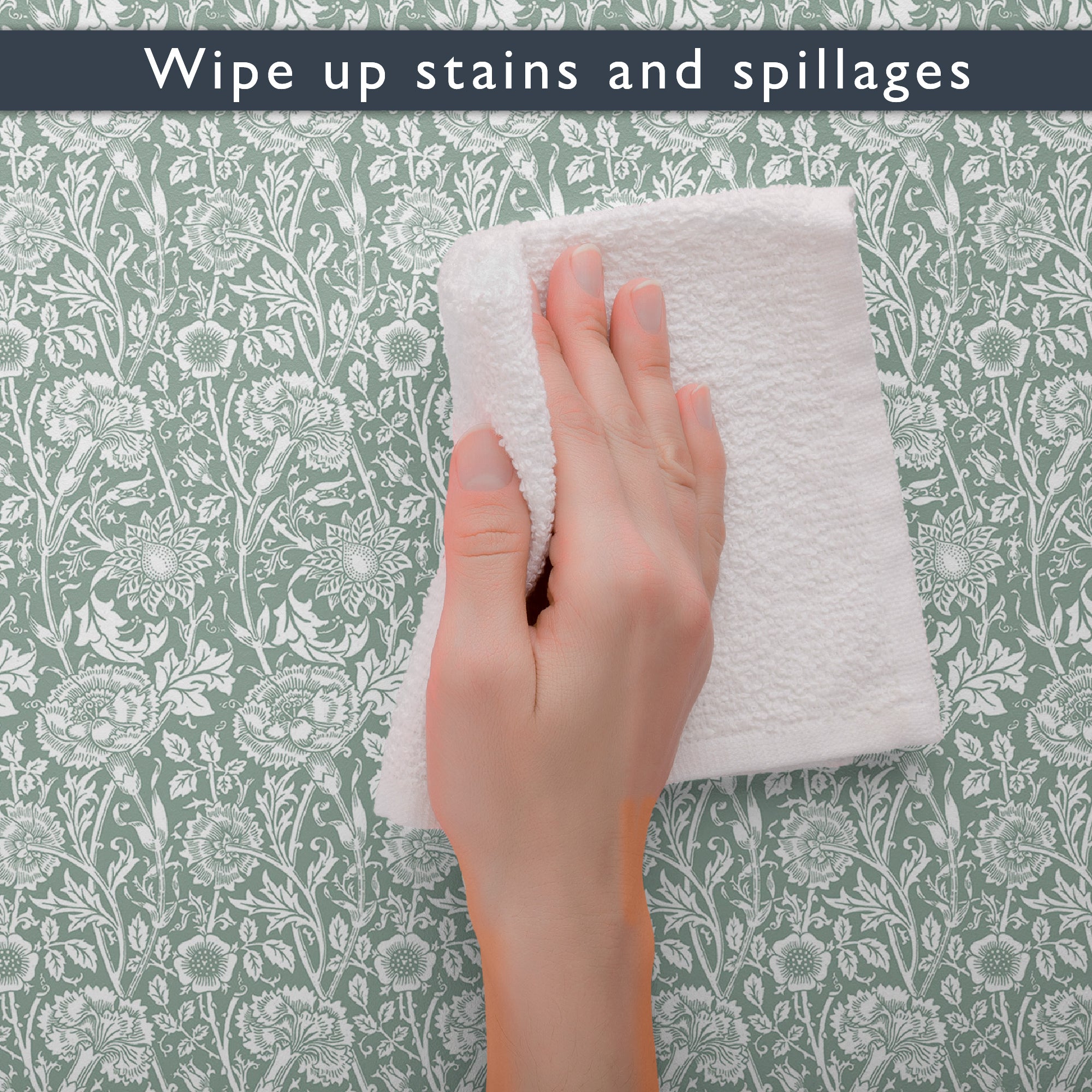 DUCK EGG BLUE William Morris Wipe Clean & Unscented Drawer Liners