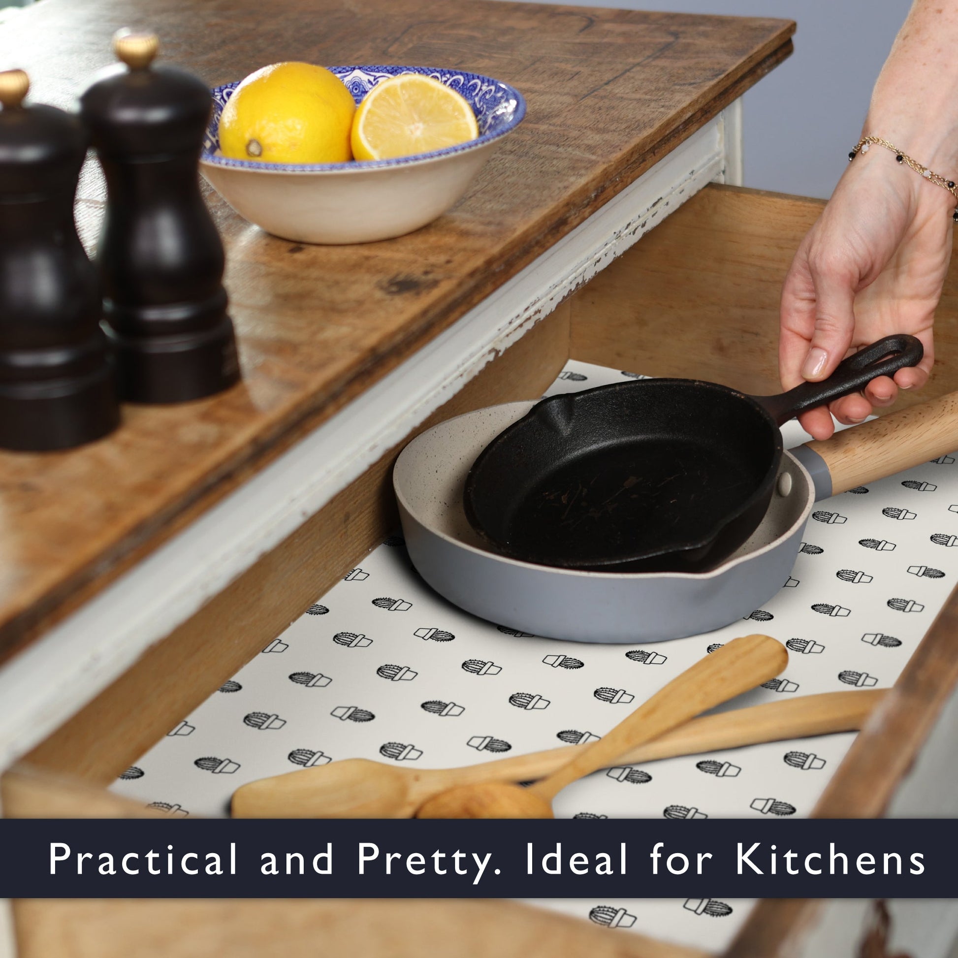 CACTUS Wipe Clean & Unscented Drawer Liners - Wipe Clean Drawer Liners - The Master Herbalist