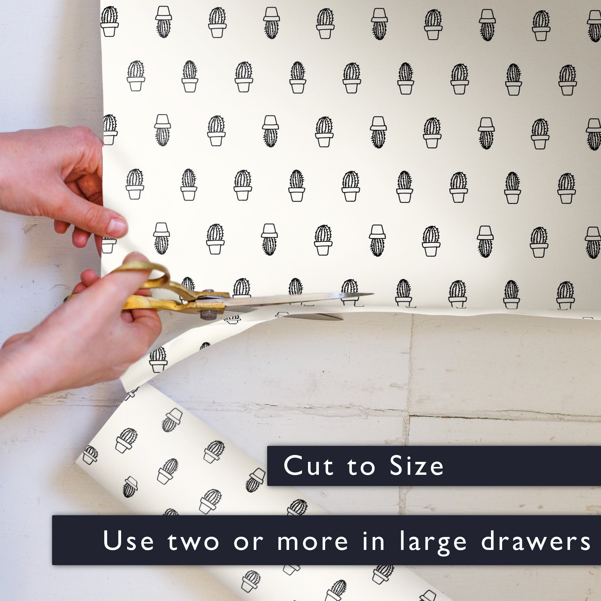 CACTUS Wipe Clean & Unscented Drawer Liners