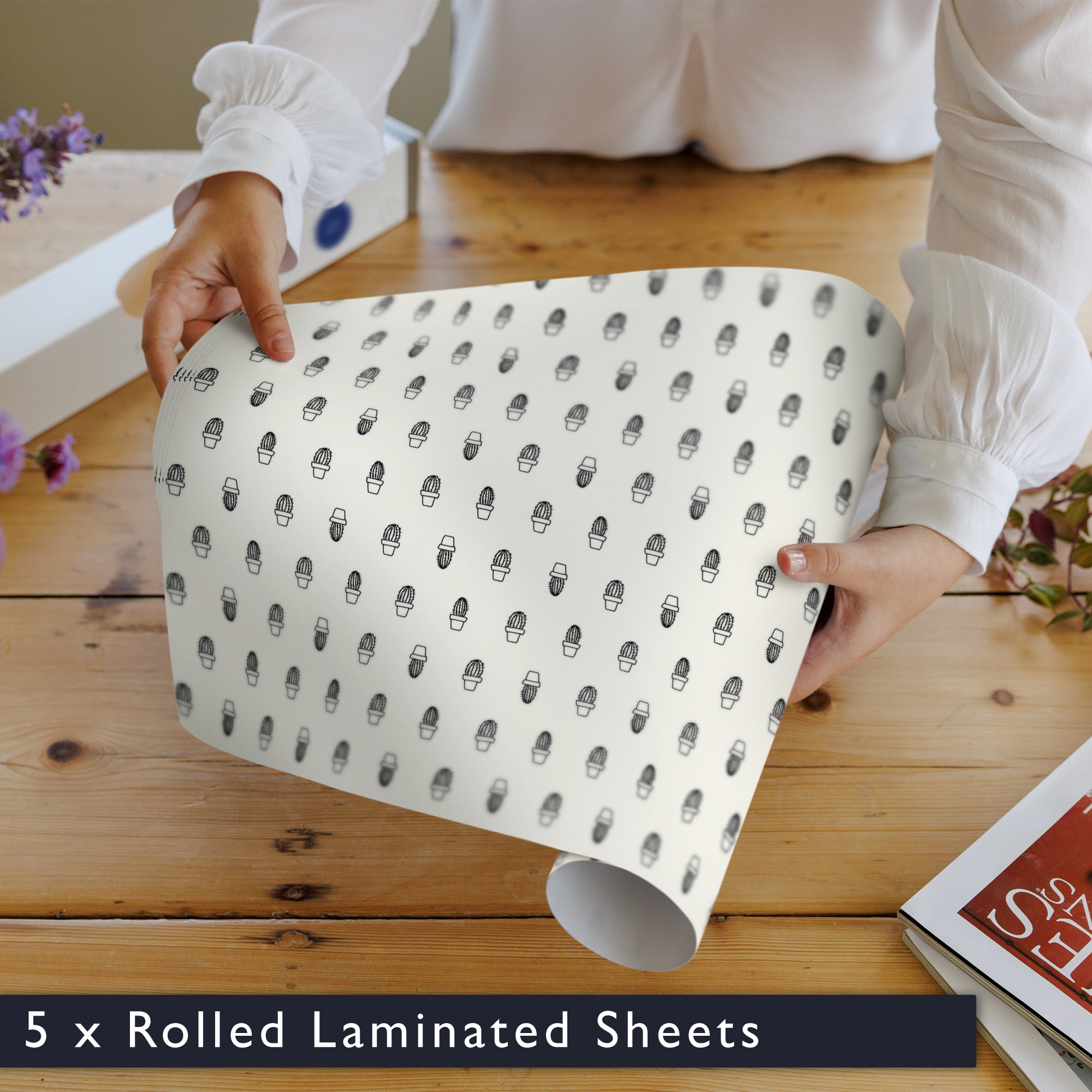 CACTUS Wipe Clean & Unscented Drawer Liners