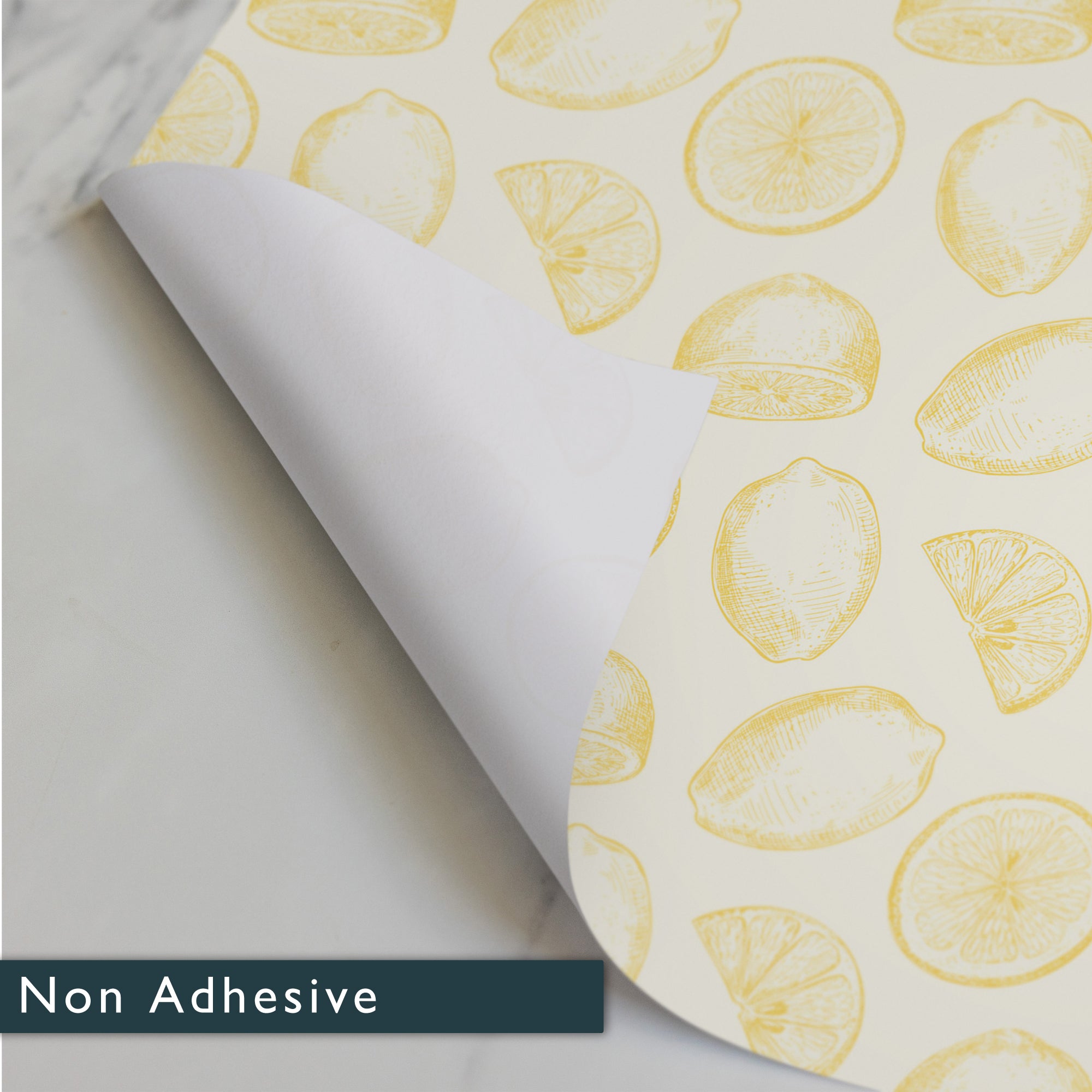 YELLOW LEMONS Wipe Clean & Unscented Drawer Liners