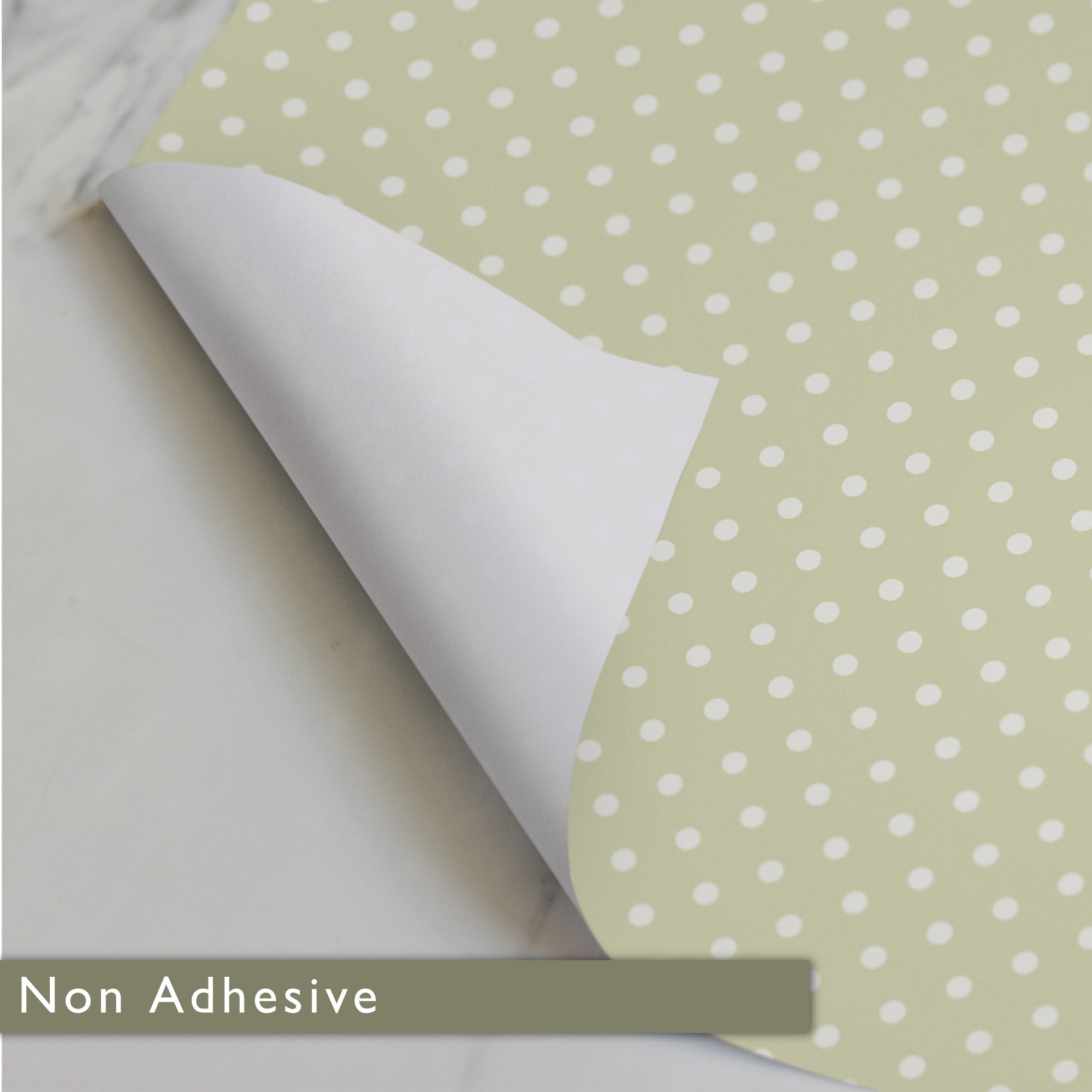 SAGE GREEN POLKA DOT Wipe Clean & Unscented Drawer Liners