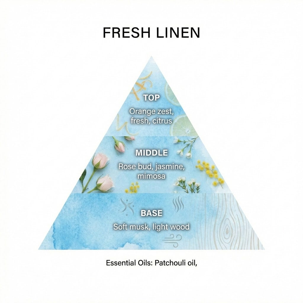 FRESH LINEN Scented Wardrobe Freshener in a WILLIAM MORRIS Design in SAGE GREEN | Pack of 2