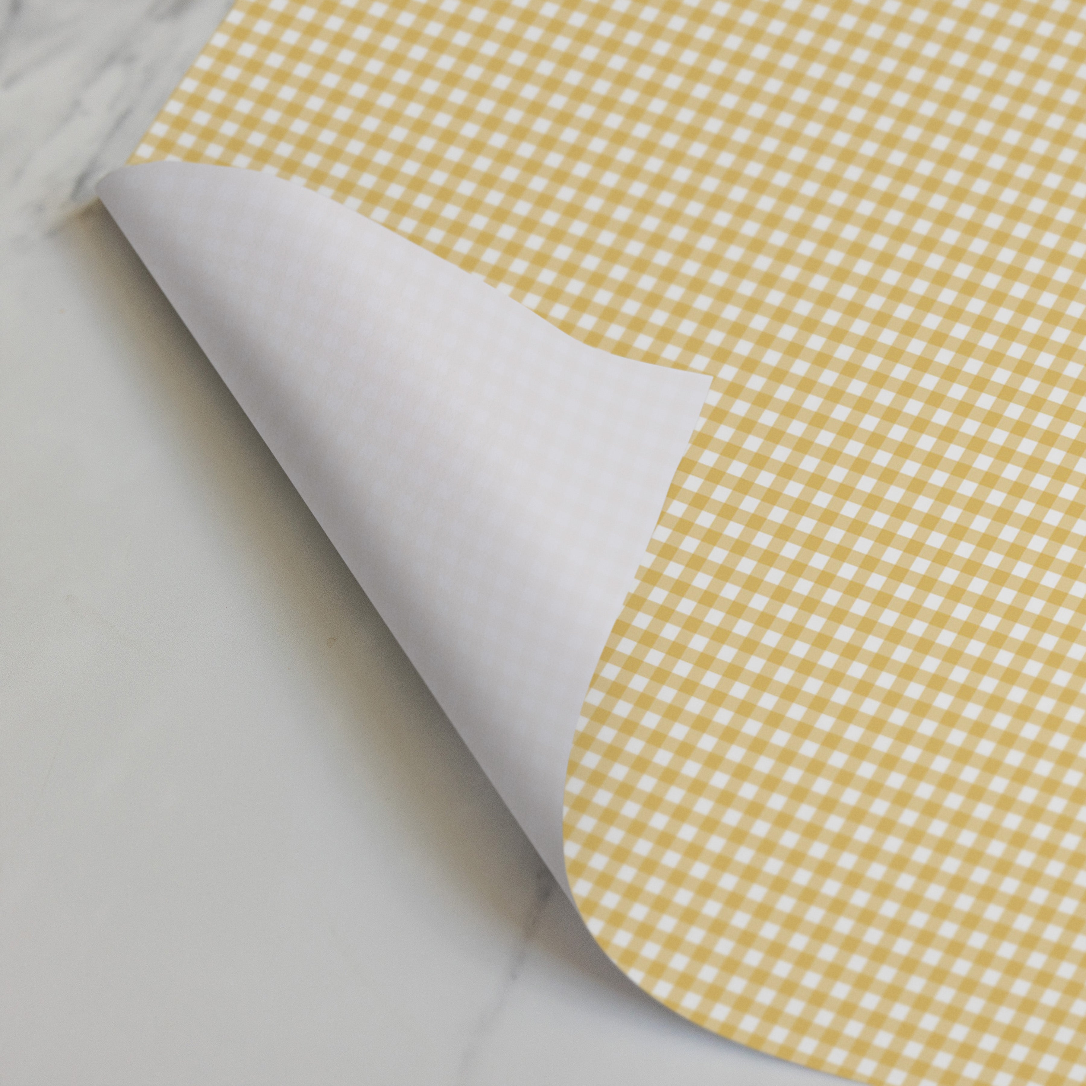 SANDALWOOD SCENTED Drawer Liners in a BARLEY GINGHAM Design