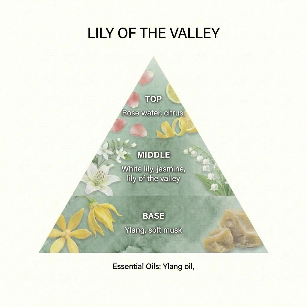 LILY OF THE VALLEY Scented Wardrobe Freshener in a WILLIAM MORRIS Design in GREY | Pack of 2