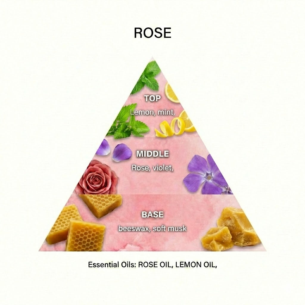 ROSE Scented Wardrobe Freshener in a WILLIAM MORRIS Design in PINK | Pack of 2