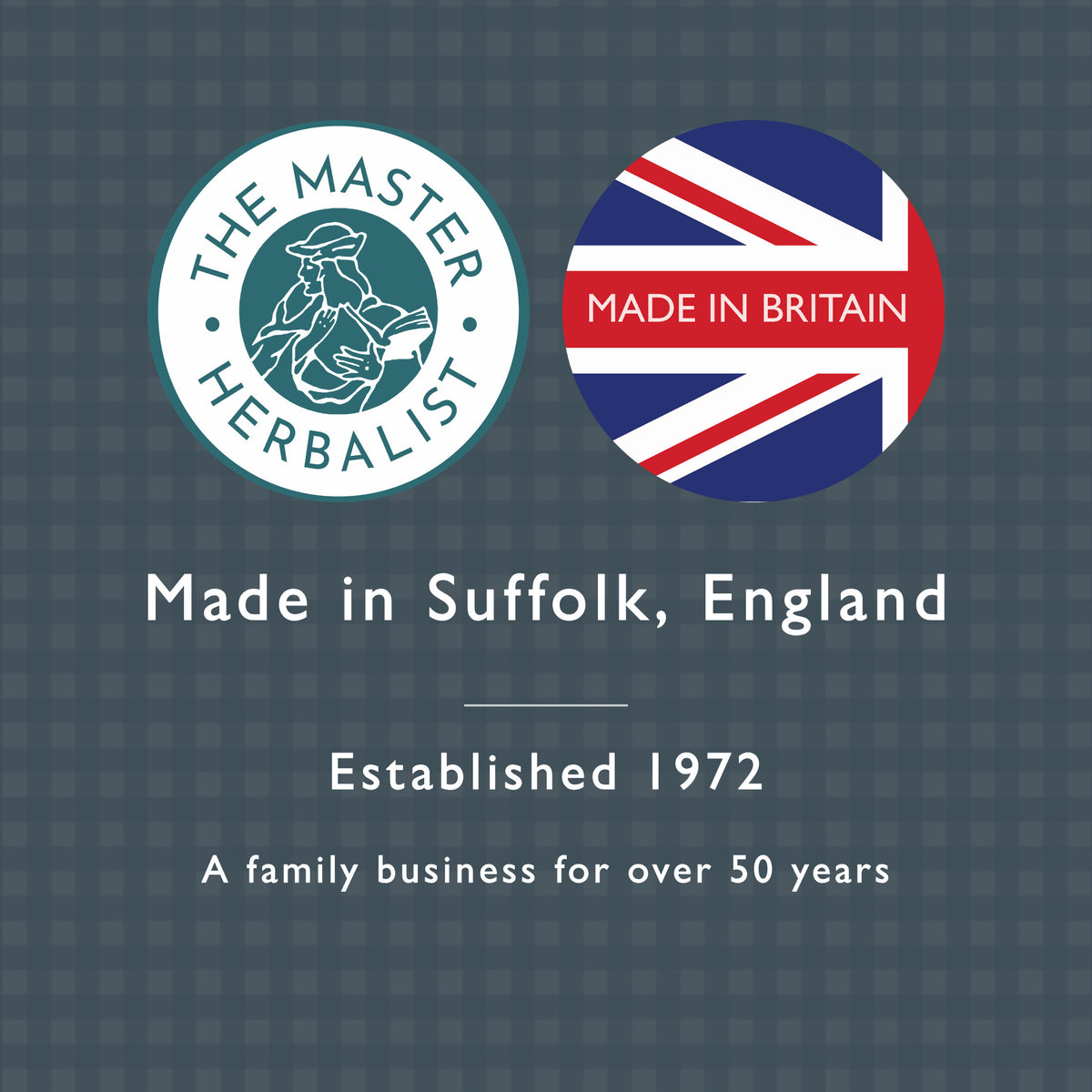 Made in Suffolk, England: established 1972, a family business for over 50 years