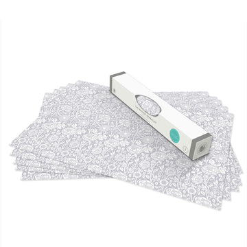 Lily of the Valley scented drawer liners, Soft Grey William Morris Pink & Rose print, rolled