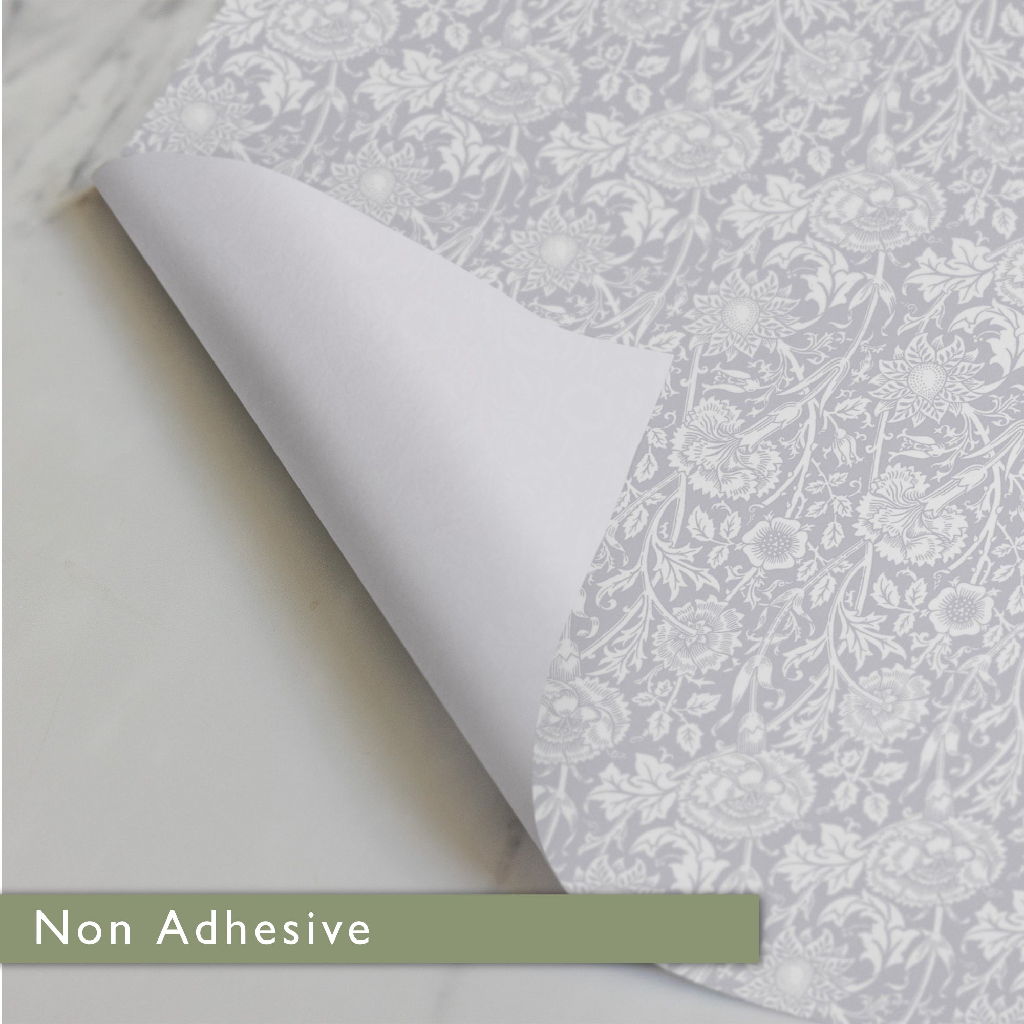 LILY OF THE VALLEY fragrance SCENTED Drawer Liners in GREY William Morris Design