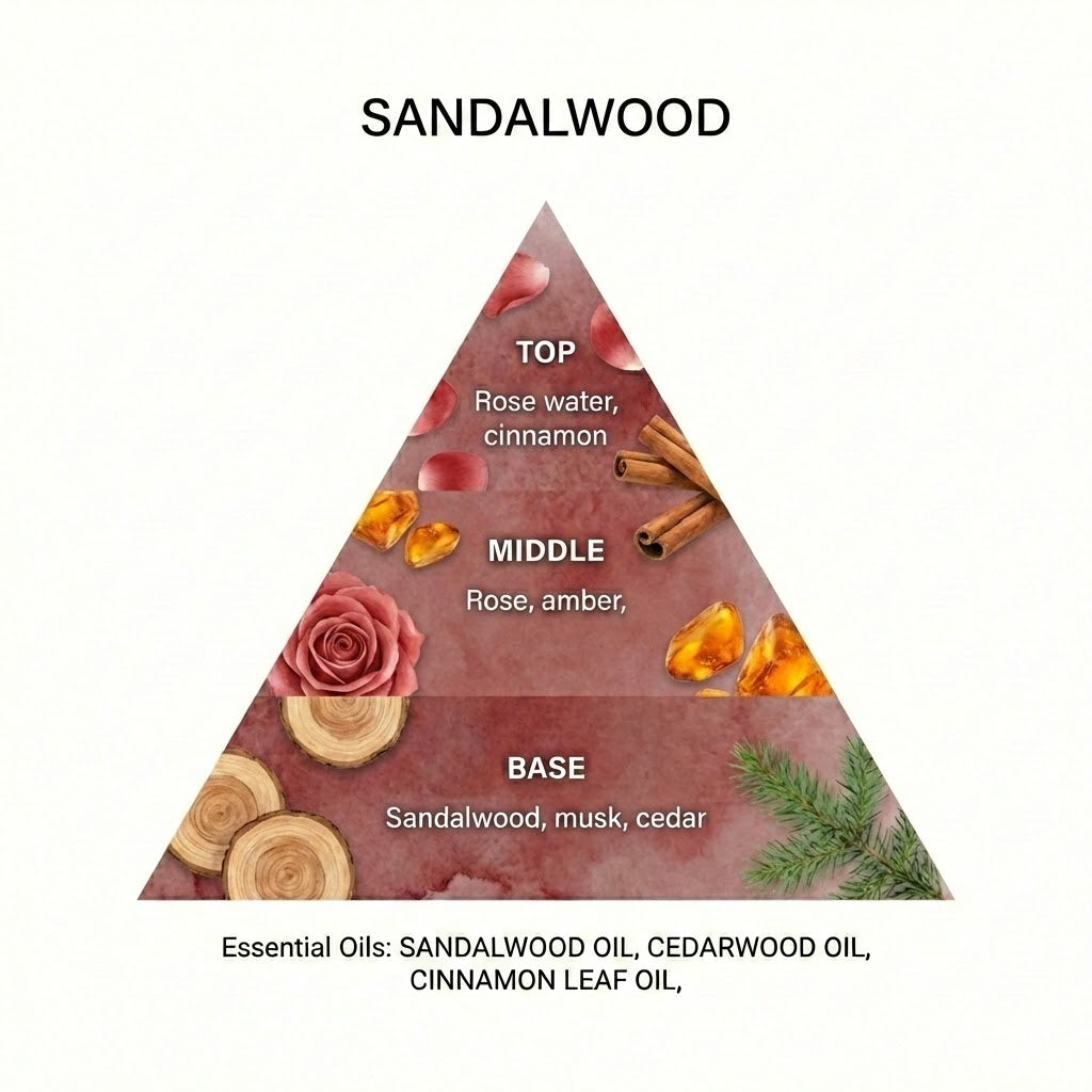 SANDALWOOD Scented Wardrobe Freshener in a WILLIAM MORRIS Inspired WILLOW Design | Contains Essential Oils | PACK OF 2 | Made in the UK.