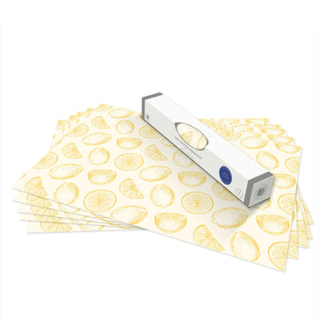 Wipe clean drawer liners, Lemons in Soft Yellow Various designs design