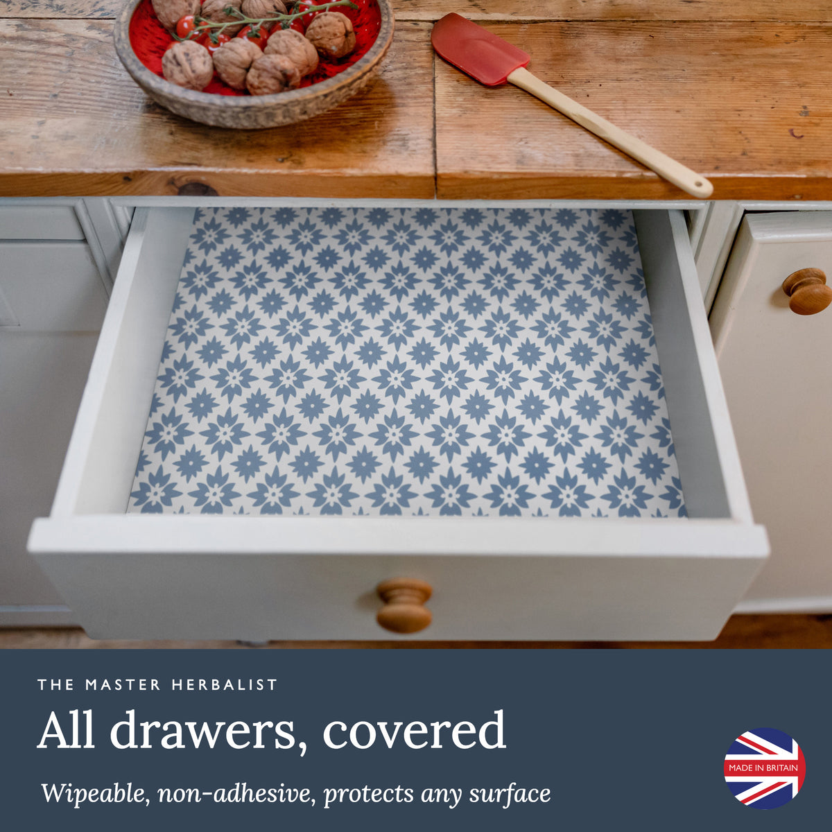 Mosaic wipe clean drawer liners cover any drawer: wipeable and non-adhesive
