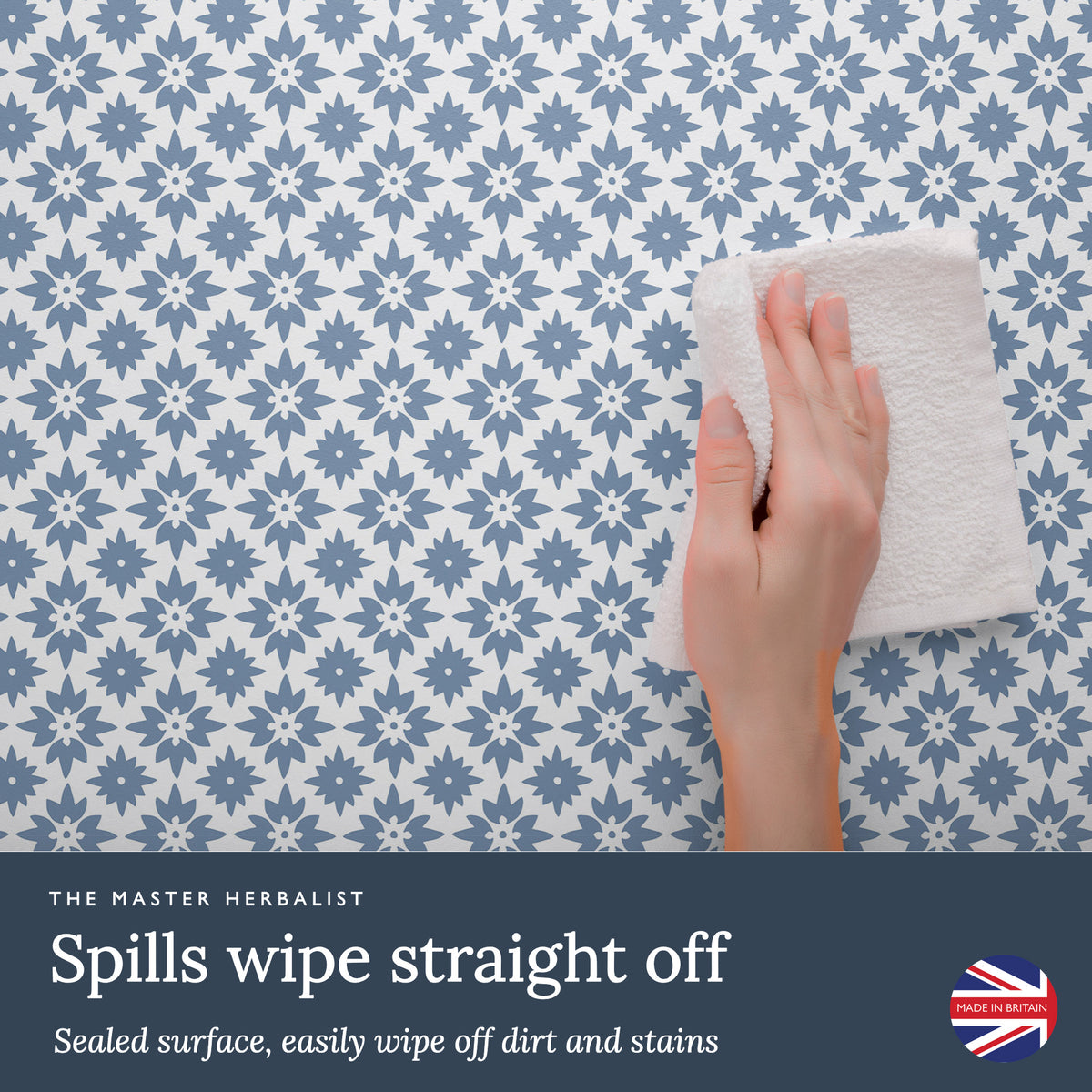 Spills wipe straight off a sealed Mosaic wipe clean drawer liner