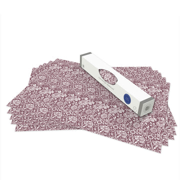 Wipe clean drawer liners, Damson William Morris Pink & Rose design