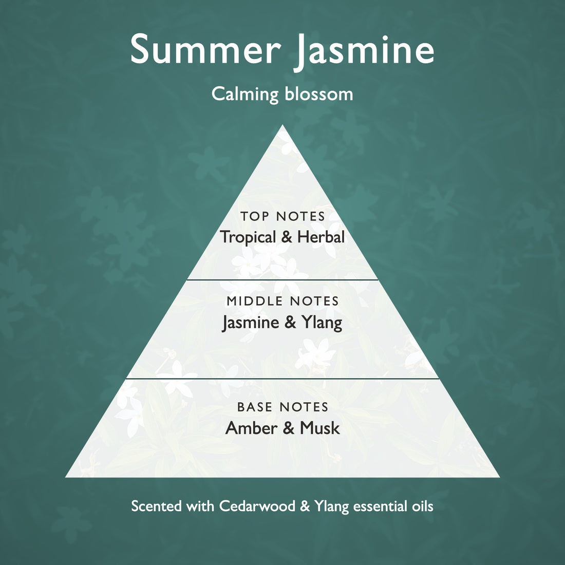 Summer Jasmine scented wardrobe fresheners, Willow design, 2 pack