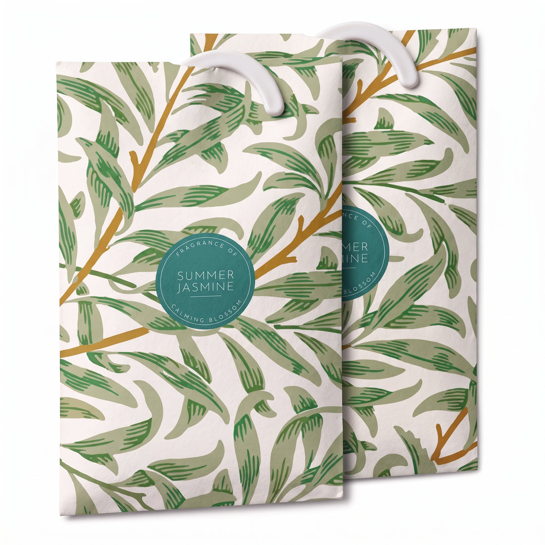 Summer Jasmine scented wardrobe fresheners, Willow design, 2 pack