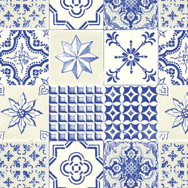 THE MASTER HERBALIST Scented Drawer Liners NEROLI & YLANG YLANG Scented Drawer Liners with a Portuguese Tile Pattern