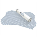 THE MASTER HERBALIST | Wipe Clean & Unscented Drawer Liners in a COOKS BLUE POLKA DOT Design. Perfect for Kitchen Drawers, Shelves, Cupboards & Cabinets. Made in Suffolk, England. (LIght Blue)