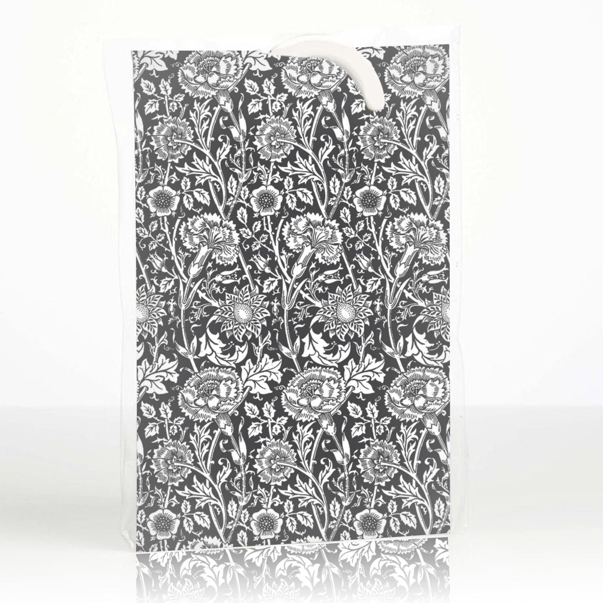 SANDALWOOD Scented Wardrobe Freshener in a WILLIAM MORRIS Design in BLACK | Pack of 2 - Wardrobe Freshener - The Master Herbalist