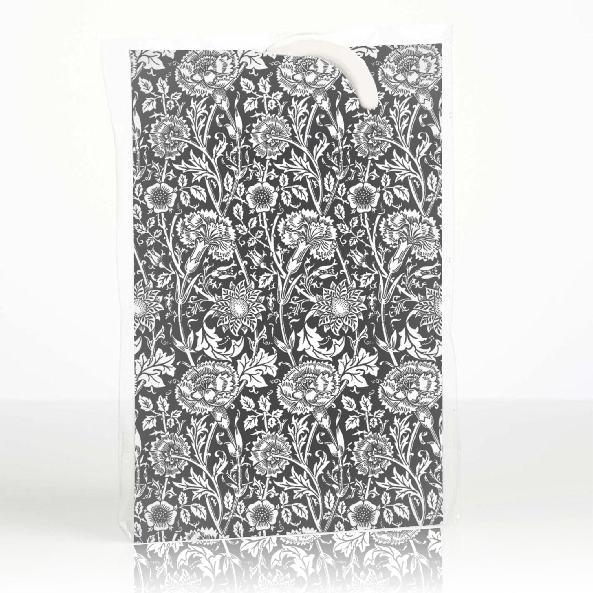 SANDALWOOD Scented Wardrobe Freshener in a WILLIAM MORRIS Design in BLACK | Pack of 2 - Wardrobe Freshener - The Master Herbalist