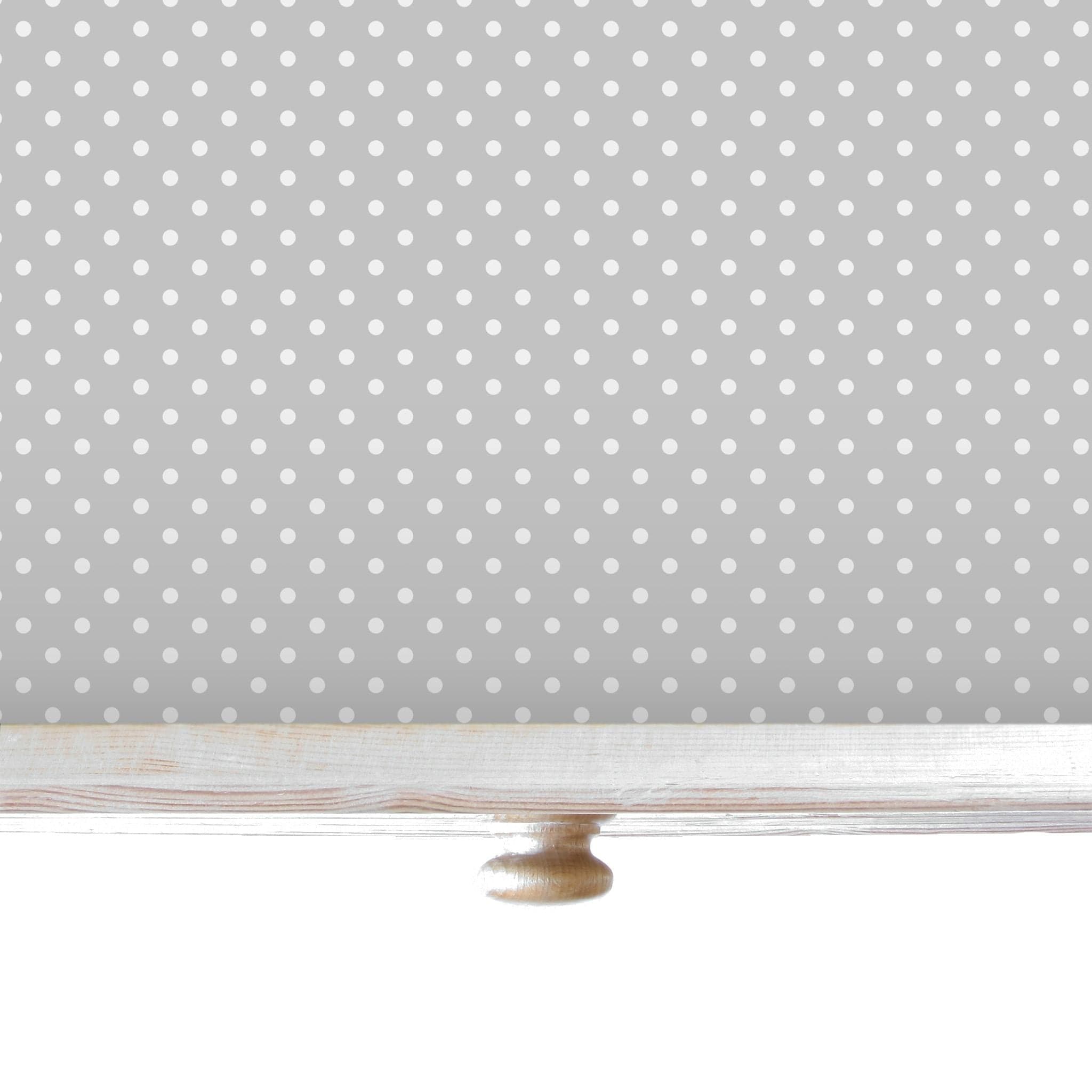 SOFT GREY POLKA DOT Wipe Clean & Unscented Drawer Liners - Wipe Clean Drawer Liners - The Master Herbalist