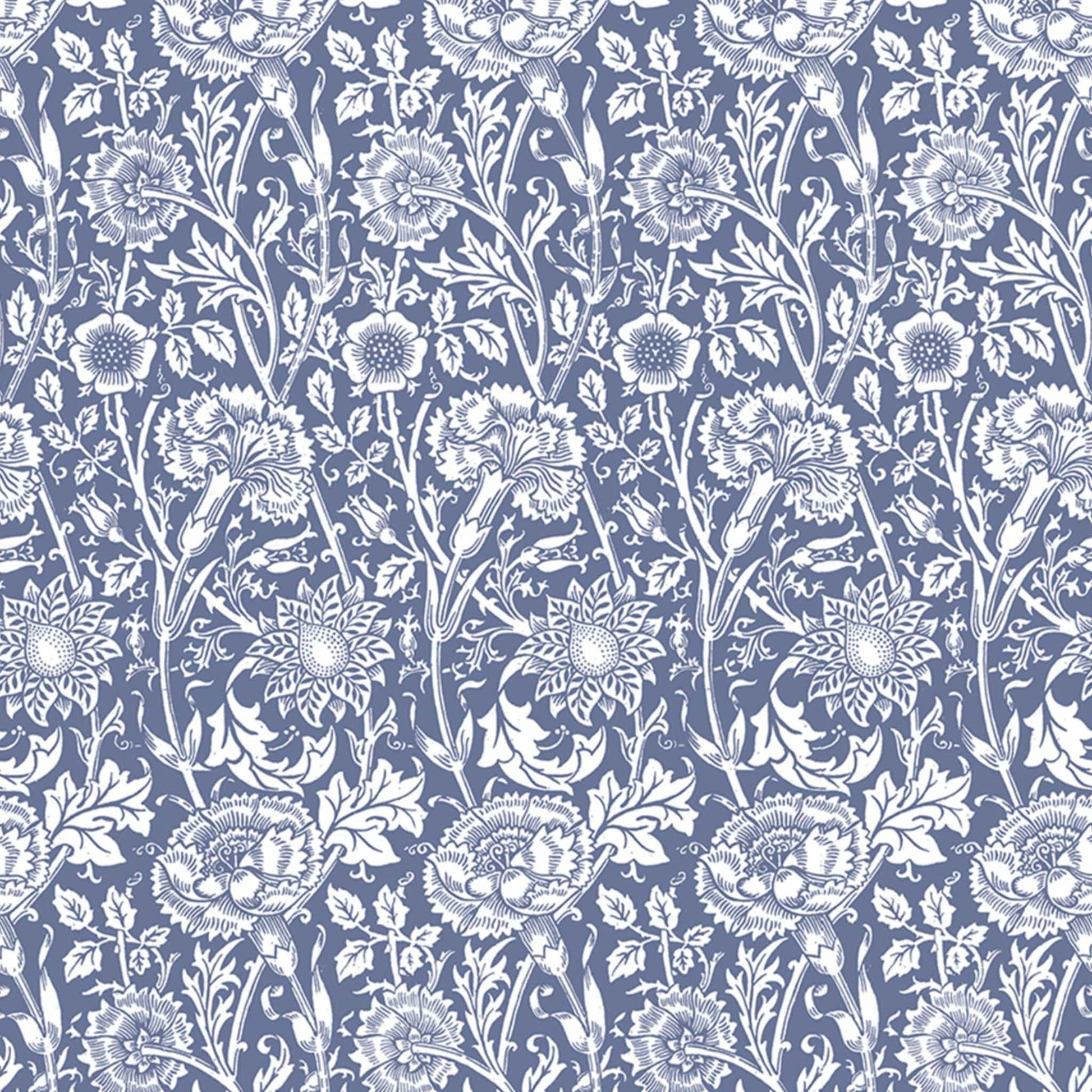 THE MASTER HERBALIST LAVENDER fragrance SCENTED Drawer Liners in BLUE William Morris Design. Made in Britain.