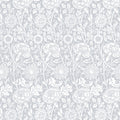 THE MASTER HERBALIST LILY OF THE VALLEY fragrance SCENTED Drawer Liners in GREY William Morris Design. Made in Britain.