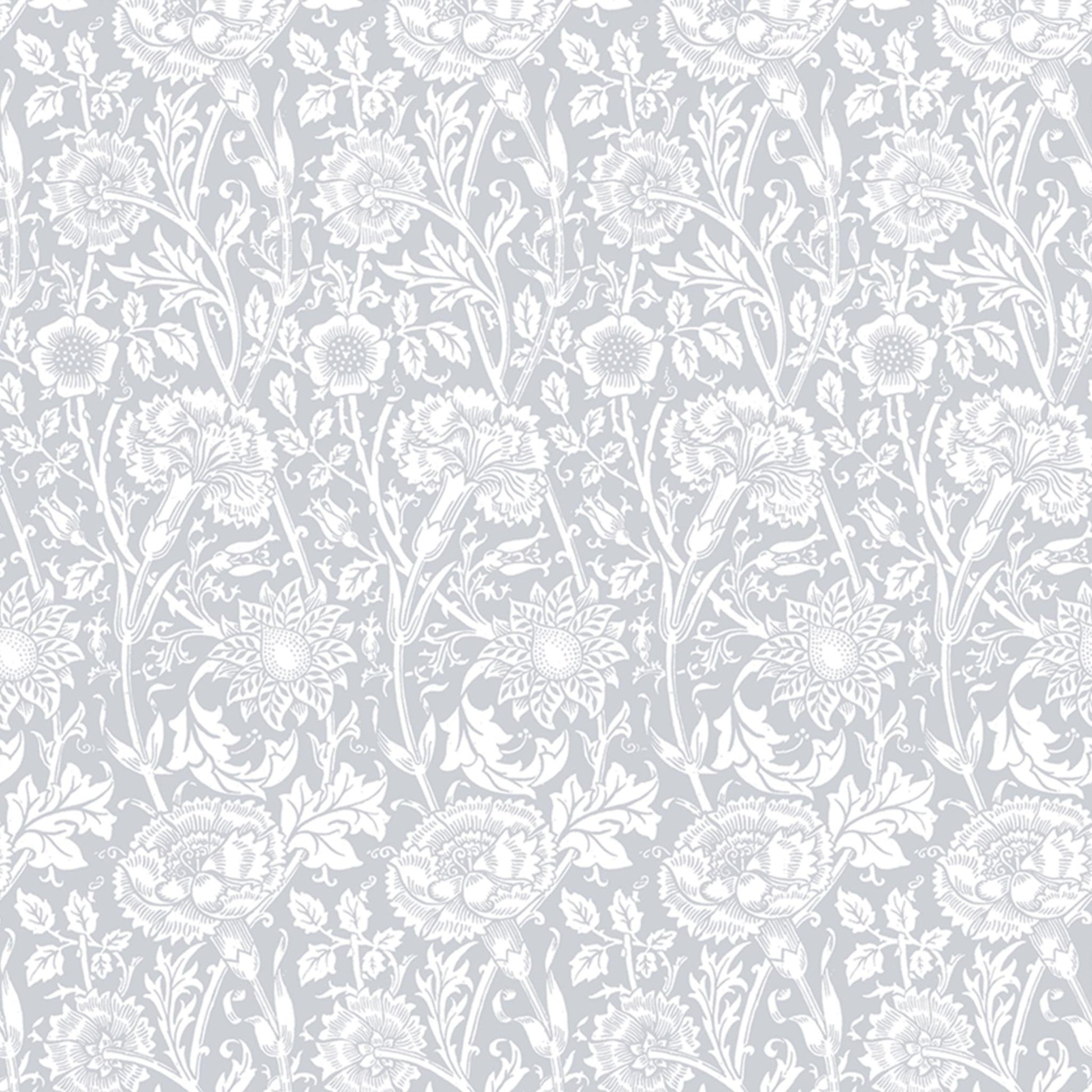 THE MASTER HERBALIST LILY OF THE VALLEY fragrance SCENTED Drawer Liners in GREY William Morris Design. Made in Britain.