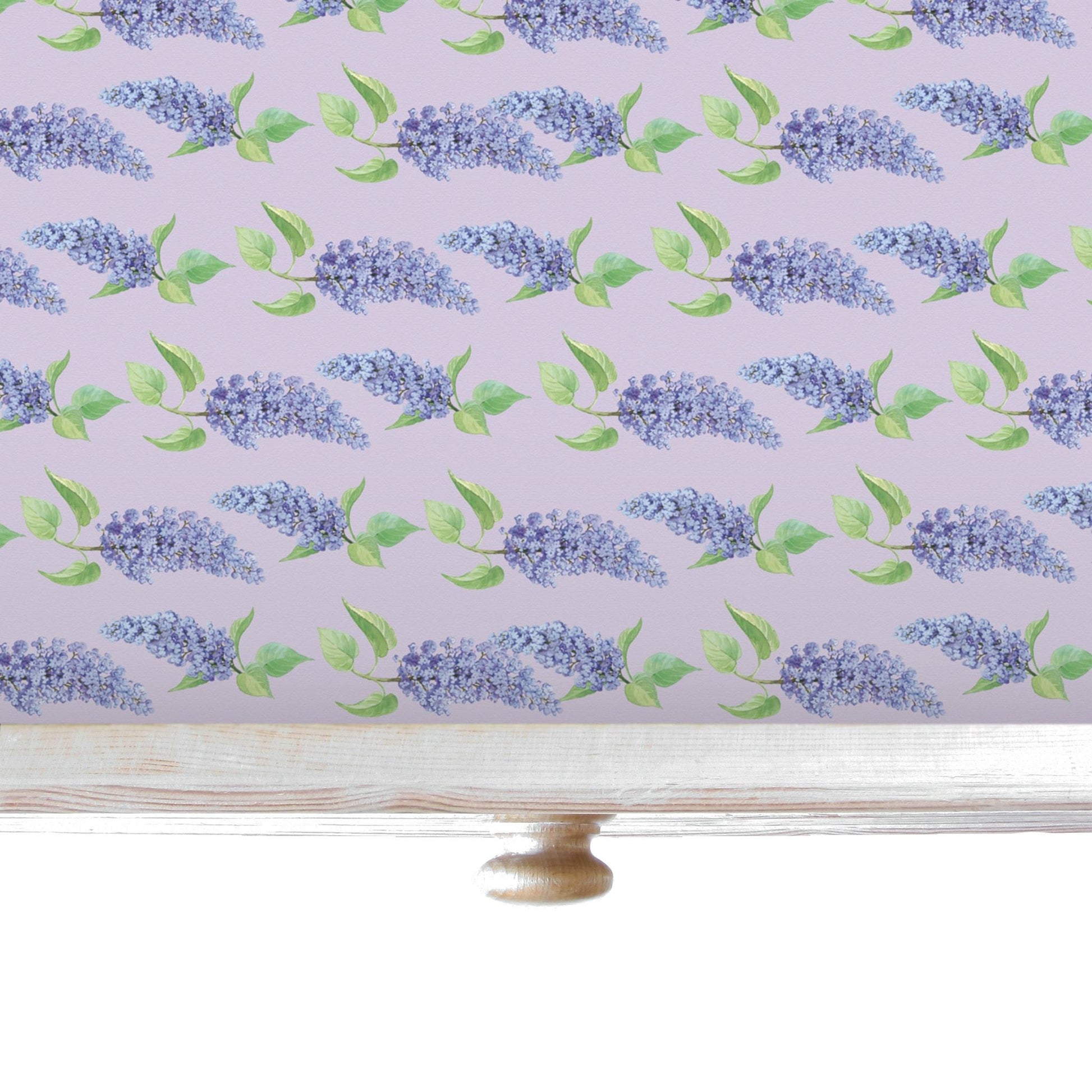 THE MASTER HERBALIST Scented Drawer Liners Lilac LILAC SCENTED Drawer Liners in a floral LILAC Design
