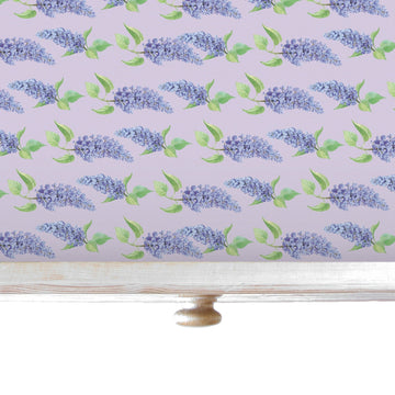 THE MASTER HERBALIST Scented Drawer Liners Lilac LILAC SCENTED Drawer Liners in a floral LILAC Design