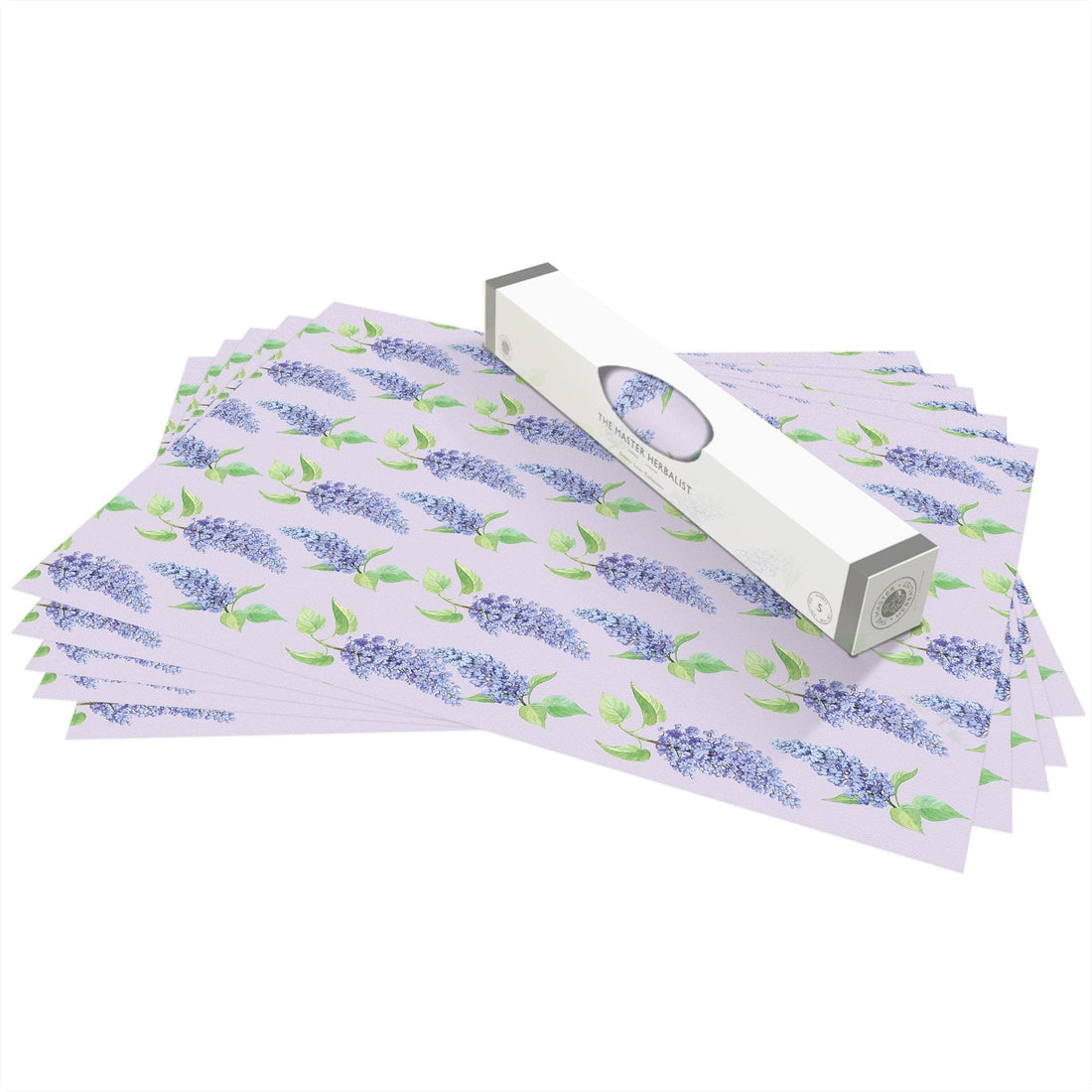 THE MASTER HERBALIST Scented Drawer Liners Lilac LILAC SCENTED Drawer Liners in a floral LILAC Design